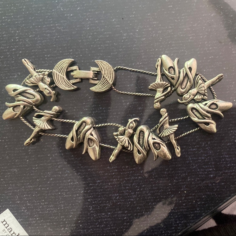 Elegant Silver Ballerina Bracelet